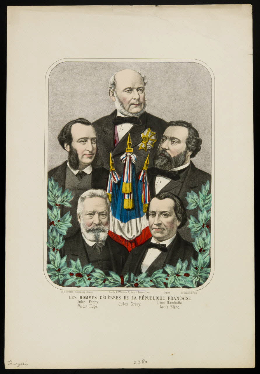 estampe LES HOMMES CELEBRES DE LA REPUBLIQUE FRANCAISE. 1951.16.256 Photo