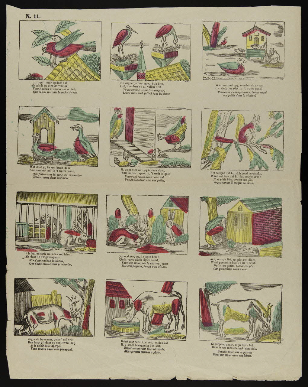 estampe Animaux près de la ferme 1951.16.314 Photo