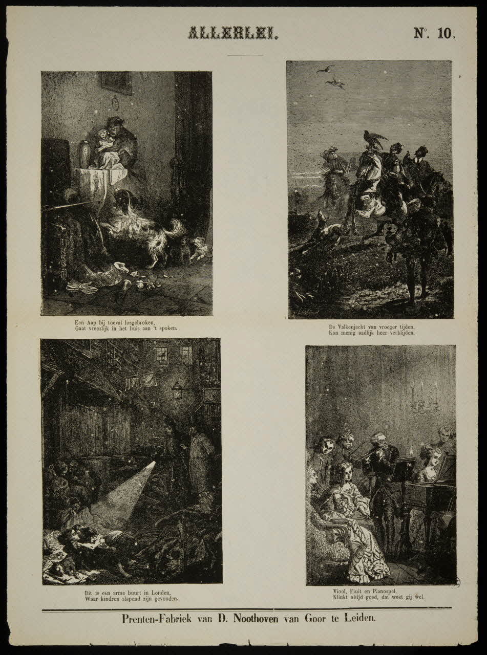 D.Noothoven van Goor estampe ALLERLEI Leiden 1875-1885 1951.16.328 Photo