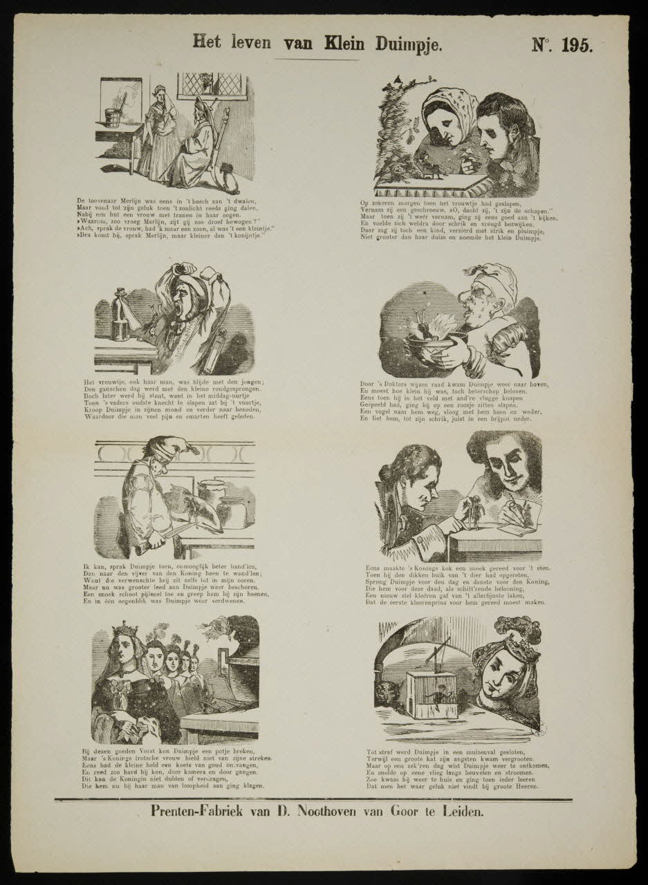 estampe Het leven van Klein Duimpje. 1951.16.340 Photo