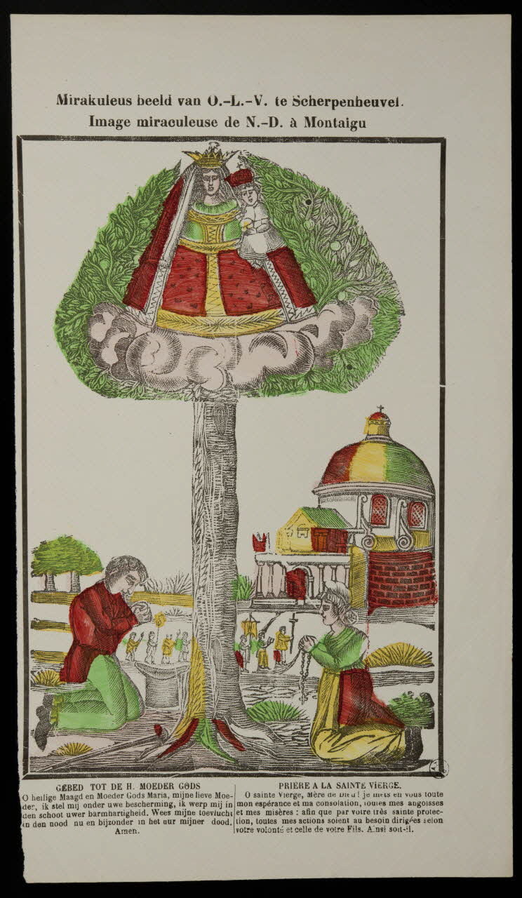 estampe Mirakuleus beeld van O.-L.-V. te Scherpenheuvel.  Image miraculeuse de N.-D. à Montaigu 1951.16.356 Photo