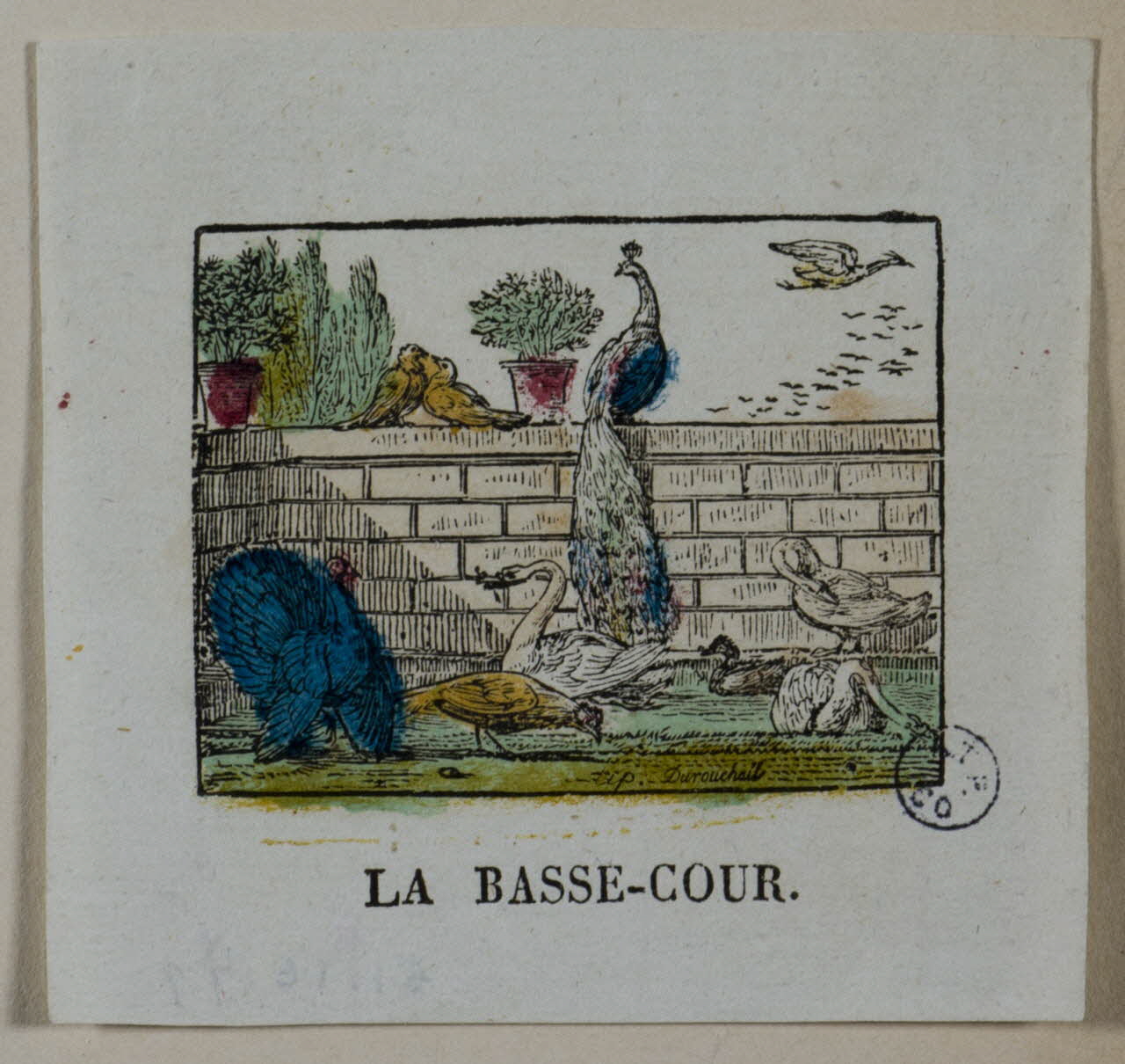 estampe LA BASSE-COUR. 1951.16.77 Photo