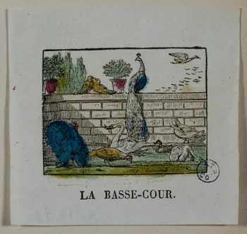 estampe LA BASSE-COUR. 1951.16.77 Photo