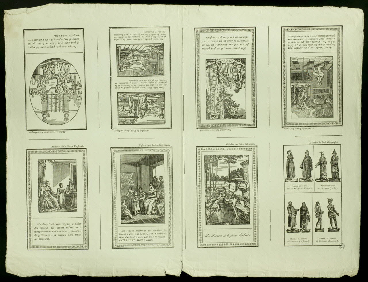 Jean-Baptiste Castiaux ; Simon-François Blocquel imagerie ancienne Illustrations d'alphabets Lille 1809-1837 1951.16.81 Photo