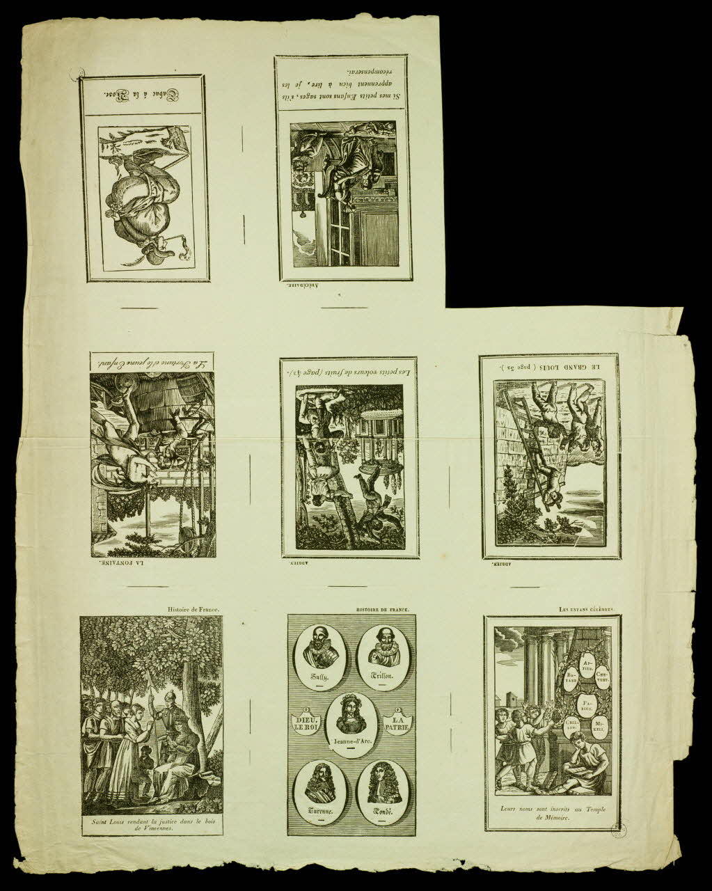 imagerie ancienne Macédoine (tabac à la rose...les enfants célèbres) Lille 1837 1951.16.84 Photo