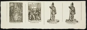estampe Scènes diverses et gardes en pied 1951.16.86 Photo