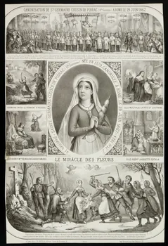 estampe CANONISATION DE STE. GERMAINE COUSIN DE PIBRAC (Hte. Garonne) A ROME LE 29 JUIN 1867. 1951.16.93  Photo