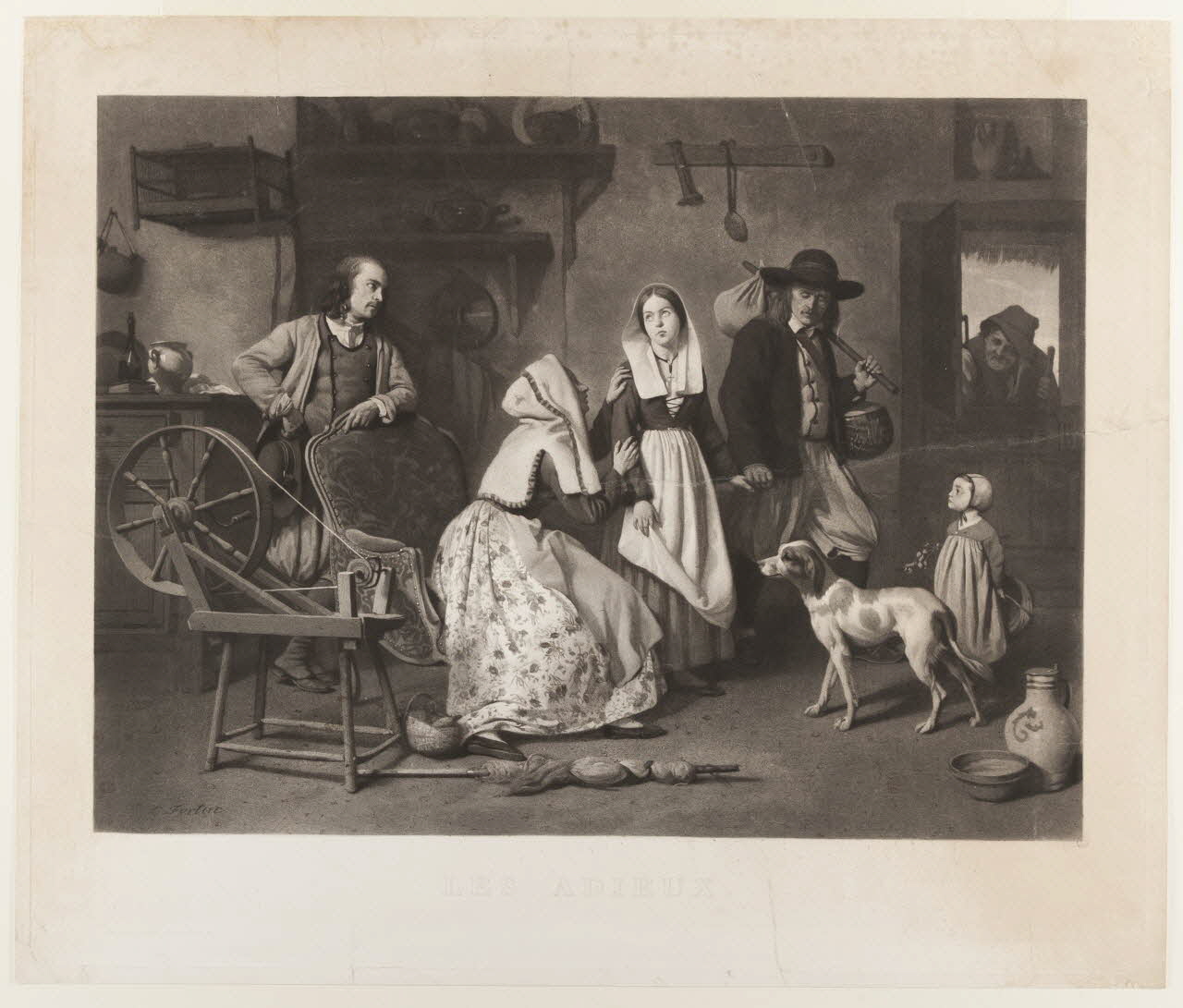 estampe LES ADIEUX. 1951.29.1 Photo