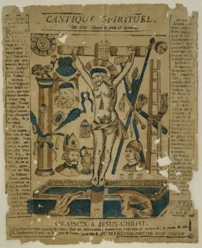 Portier Joseph Jean ; Portier Joseph Jean (imprim imagerie ancienne CANTIQUE SPIRITUEL.  Sur L'Air Quand le péril est agréable, Le Mans 1784-1811 1951.31.13 Photo