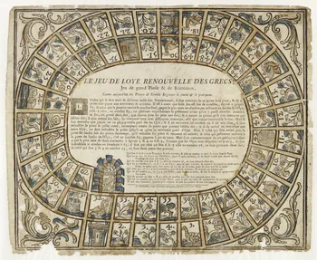 Sevestre-Leblond jeu de l'oie LE JEU DE LOYE RENOUVELLE DES GRECS Centre-Val de Loire, France 1771-1780 1951.31.14 Photo