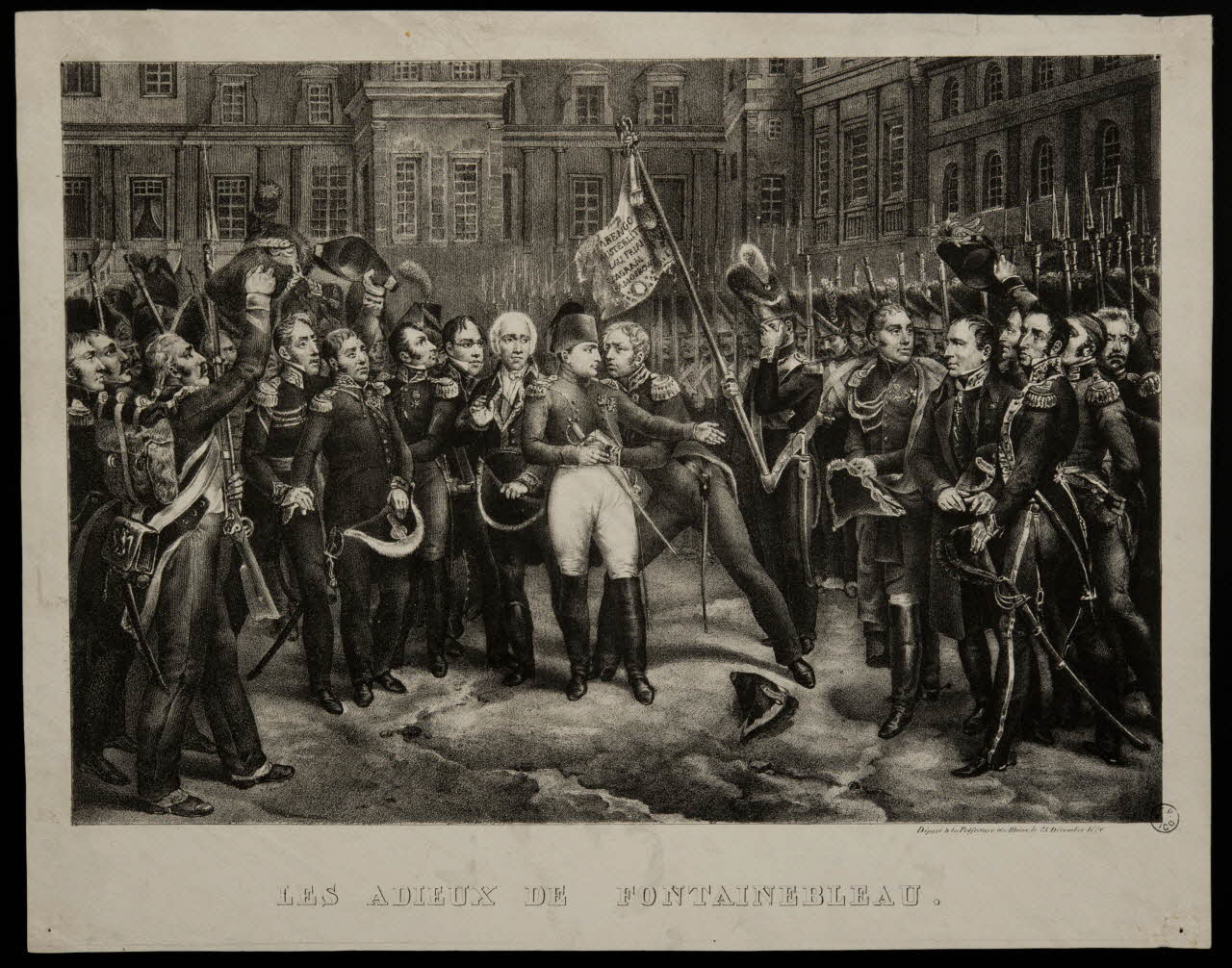 estampe LES ADIEUX DE FONTAINEBLEAU. 1951.31.22 Photo