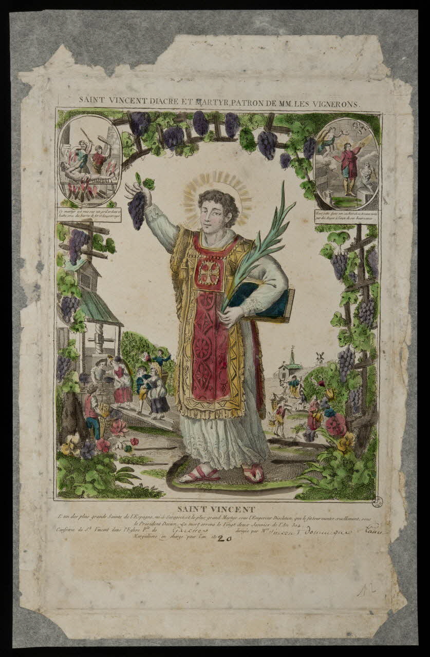 estampe SAINT VINCENT 1951.33.16 Photo