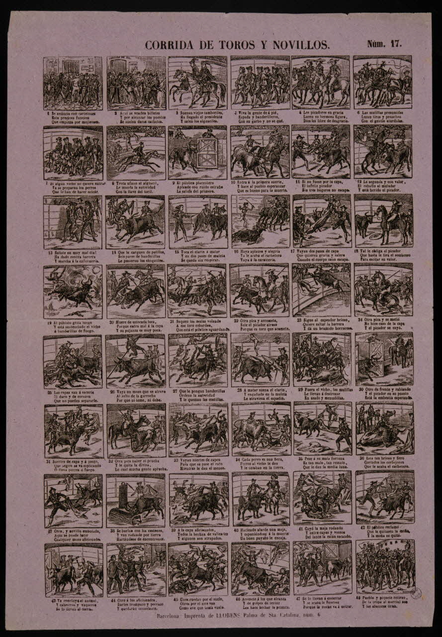 estampe CORRIDA DE TOROS Y NOVILLOS. 1951.40.8 Photo