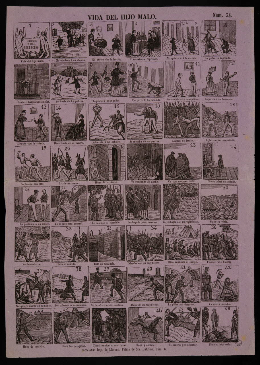 estampe VIDA DEL HIJO MALO. 1951.40.9 Photo