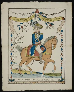 Pierre Leloup imagerie ancienne LS. ANTOINE D'ARTOIS DUC D'ANGOULÊME Le Mans 1770-1780 1951.42.11 Photo