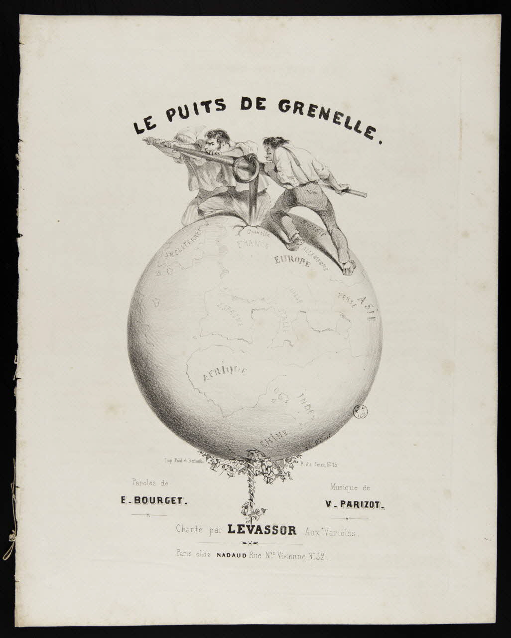 estampe LE PUITS DE GRENELLE. 1951.65.103 Photo Mucem