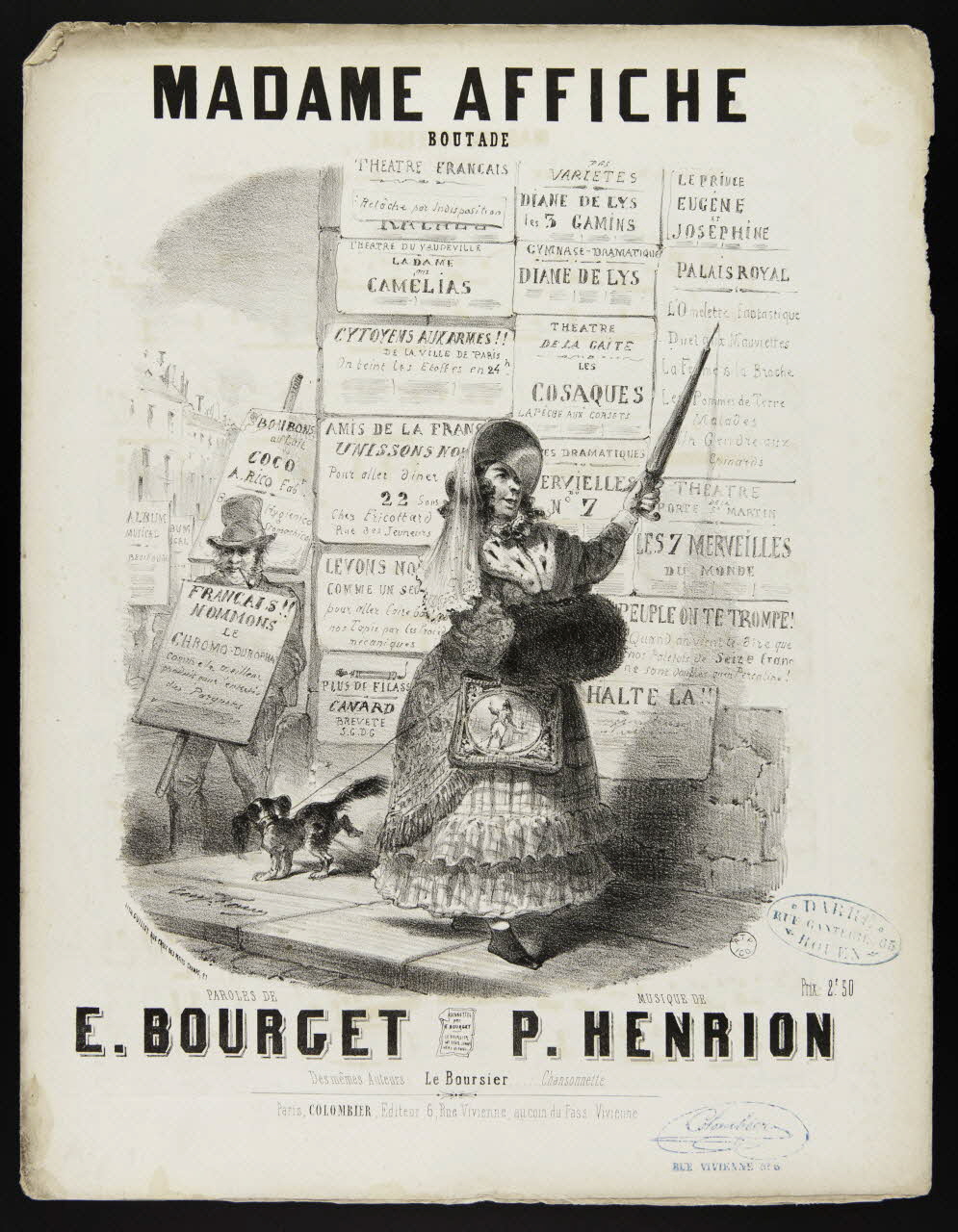 estampe MADAME AFFICHE 1951.65.107 Photo