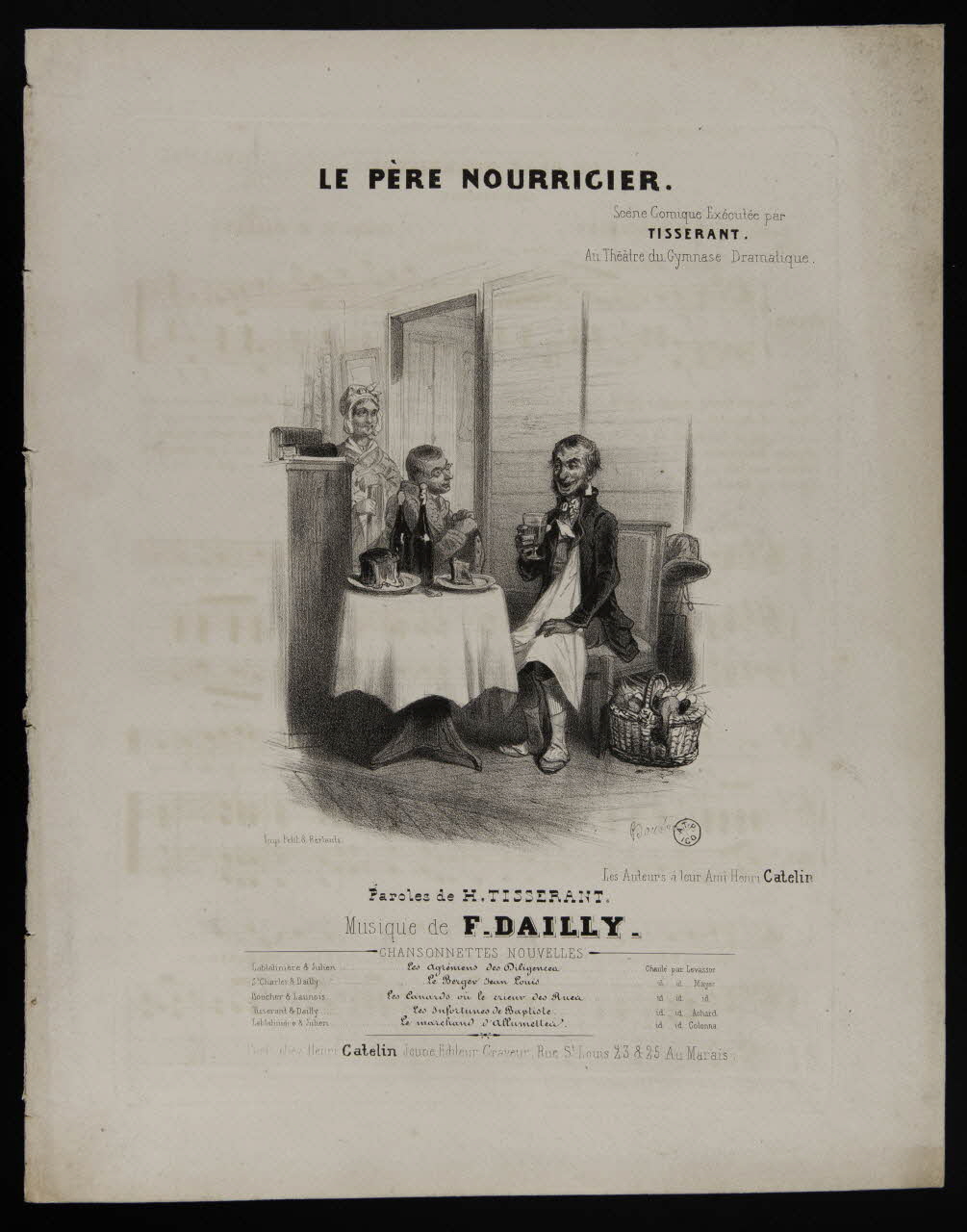 estampe LE PERE NOURRICIER. 1951.65.110 Photo