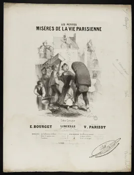 partition LES PETITES  MISERES DE LA VIE PARISIENNE 1951.65.111 Photo Mucem