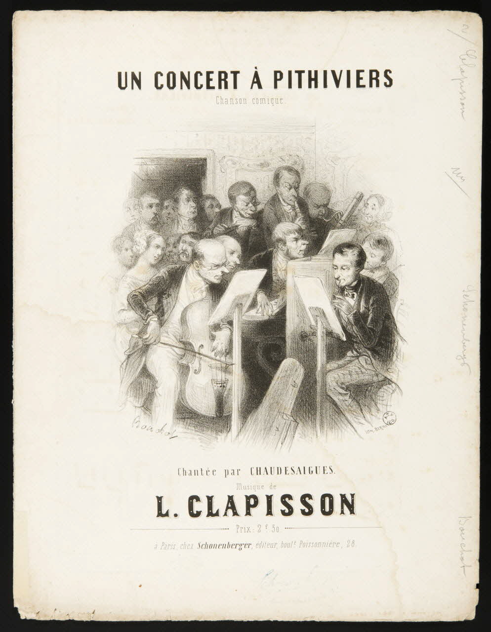 partition UN CONCERT A PITHIVIERS 1951.65.115 Photo