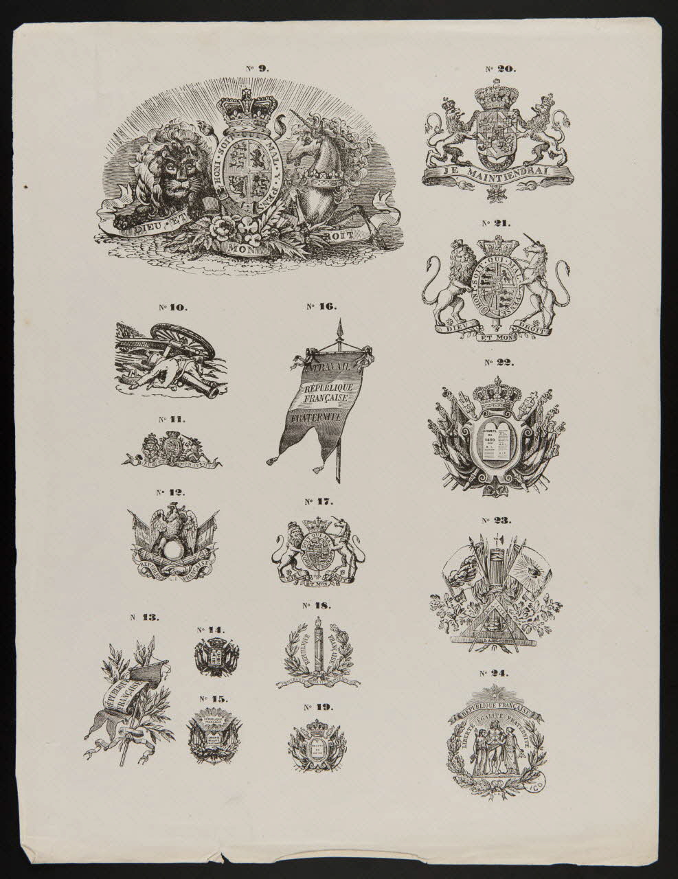 estampe Ecussons et symboles français 1951.65.120 Photo