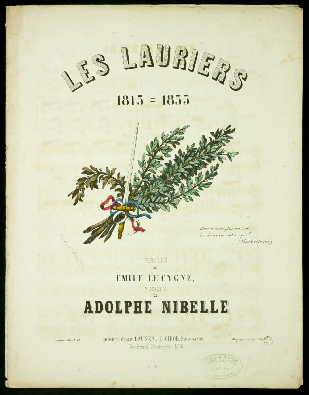 estampe LES LAURIERS 1951.65.125 Photo