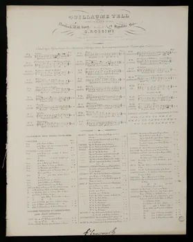 estampe GUILLAUME TELL  OPERA EN QUATRE ACTES 1951.65.136 Photo