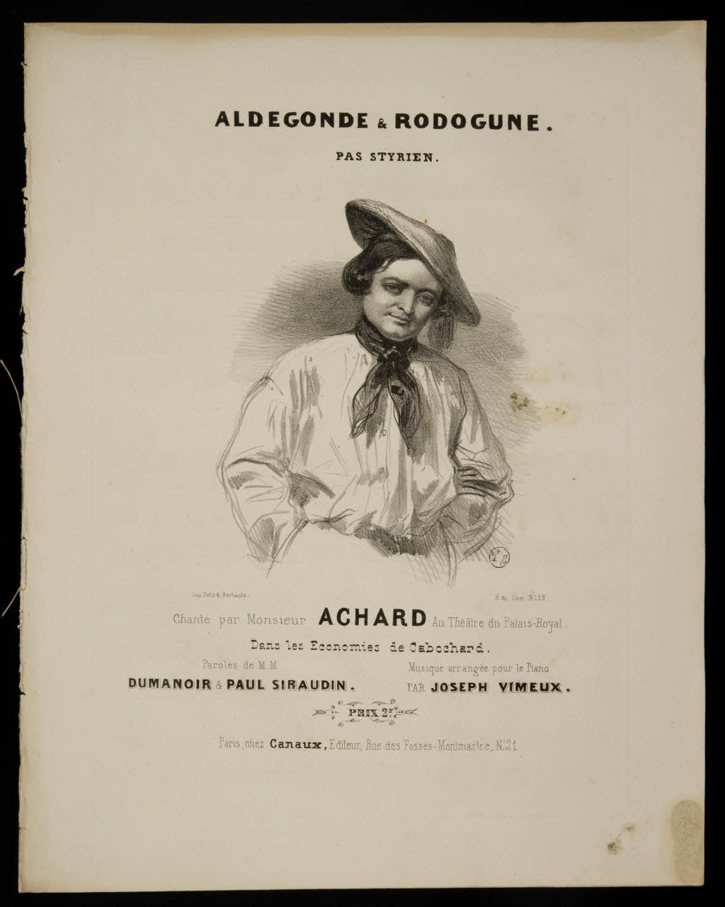 estampe ALDEGONDE ET RODOGUNE. 1951.65.157 Photo