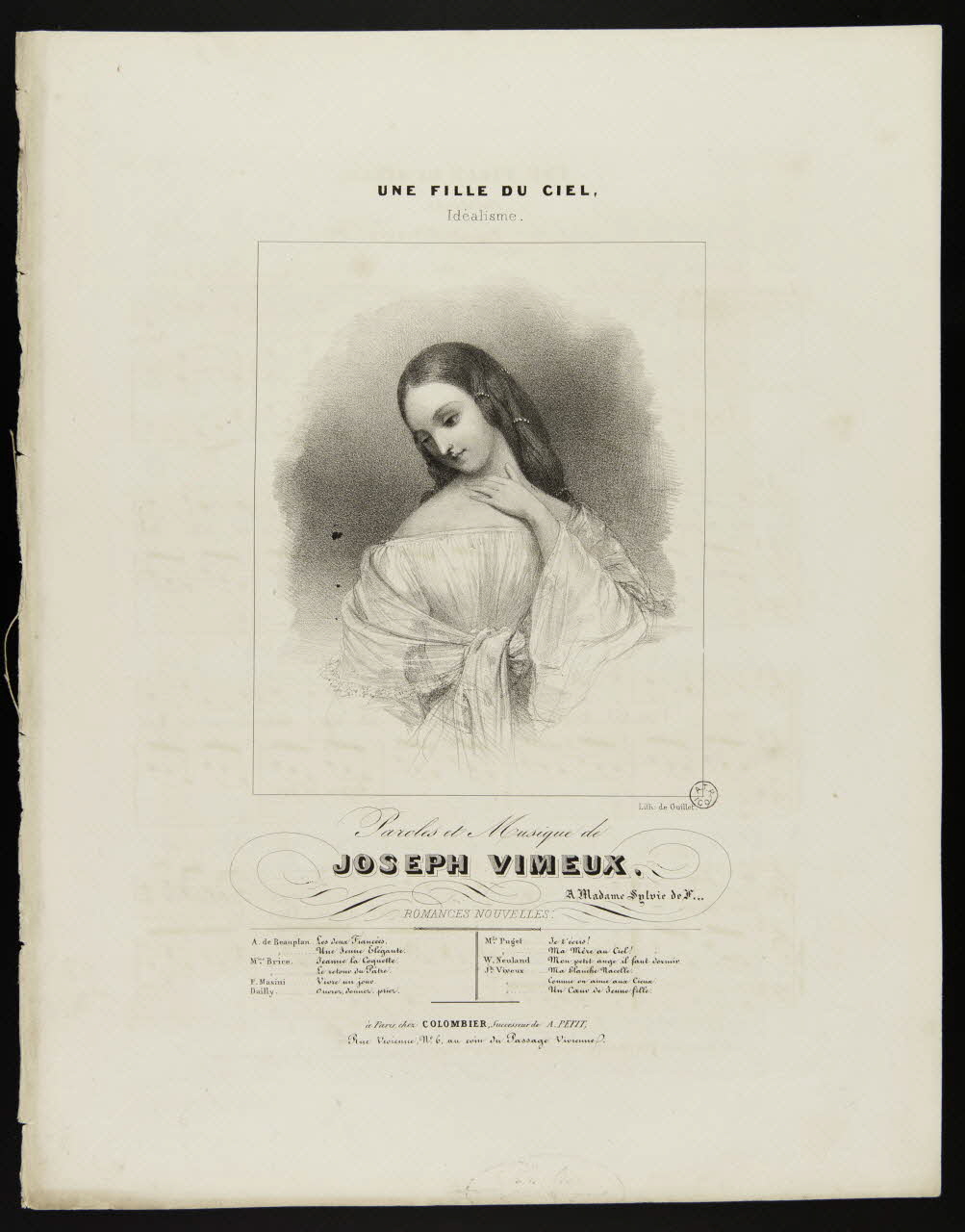 estampe UNE FILLE DU CIEL. 1951.65.160 Photo