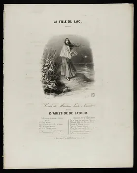 estampe LA FILLE DU LAC. 1951.65.164 Photo Mucem