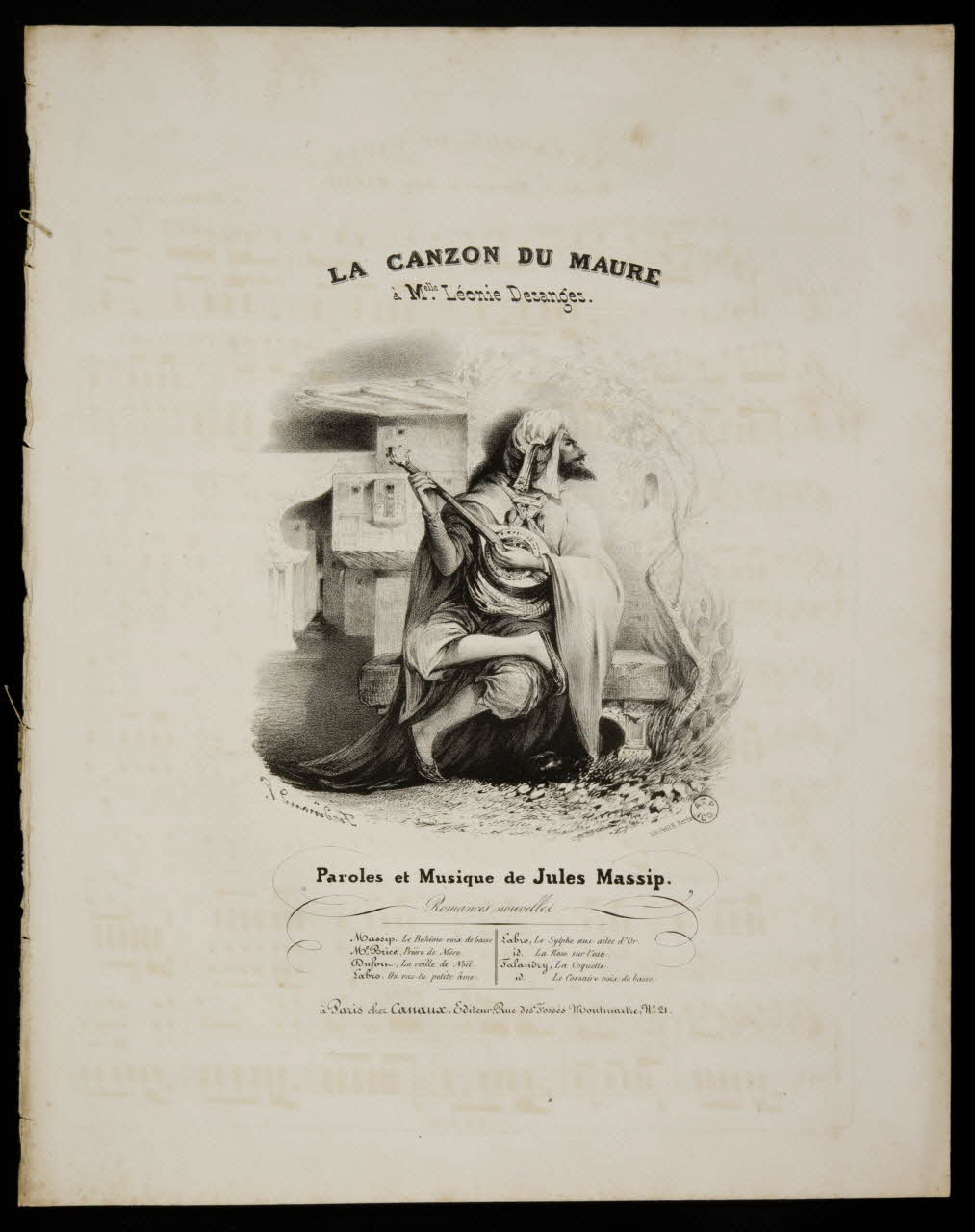 partition LA CANZON DU MAURE 1951.65.170 Photo