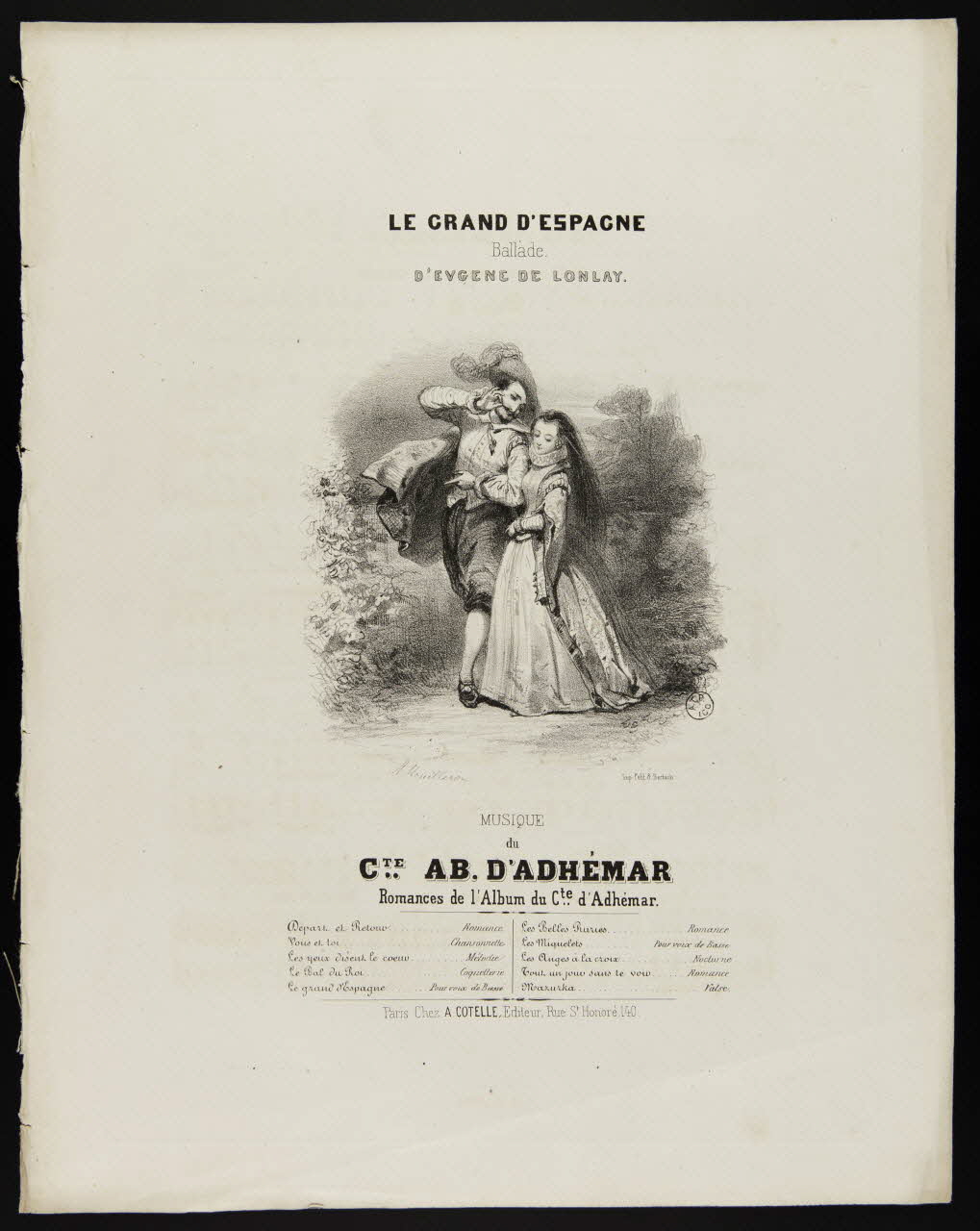 estampe LE GRAND D'ESPAGNE 1951.65.172 Photo