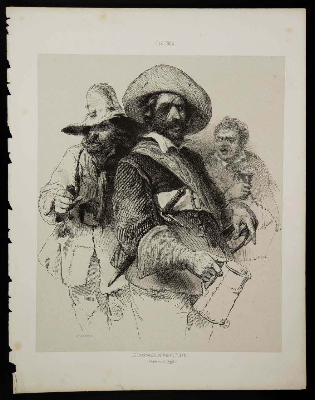 estampe PERSONNAGES DE WHITE-FRIARS 1951.65.178  Photo