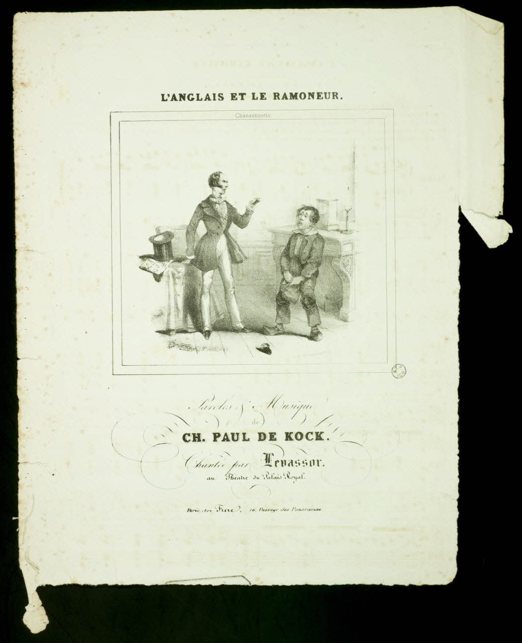 estampe L'ANGLAIS ET LE RAMONEUR. 1951.65.185 Photo