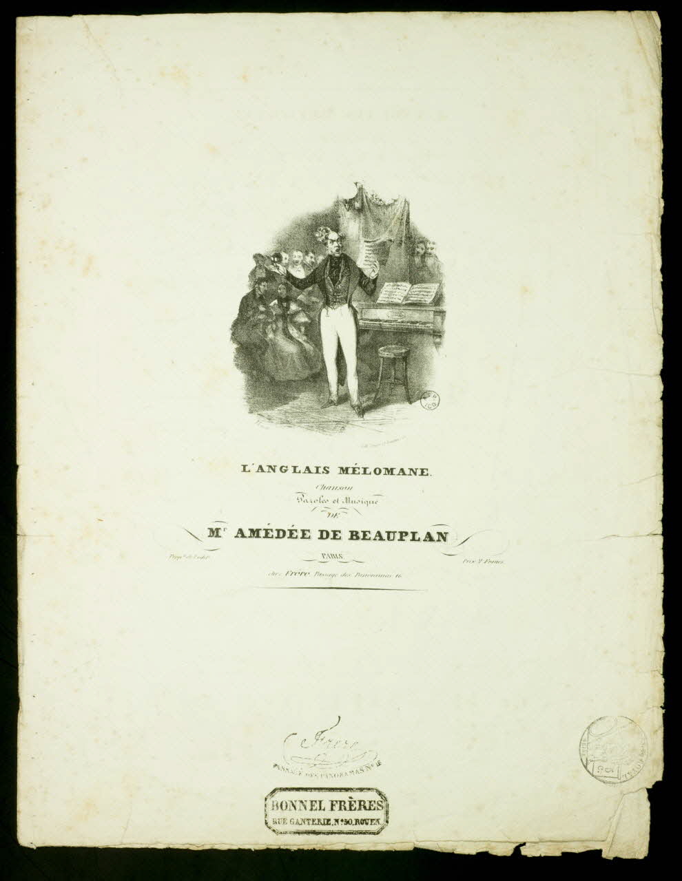 partition L'ANGLAIS MELOMANE 1951.65.186 Photo