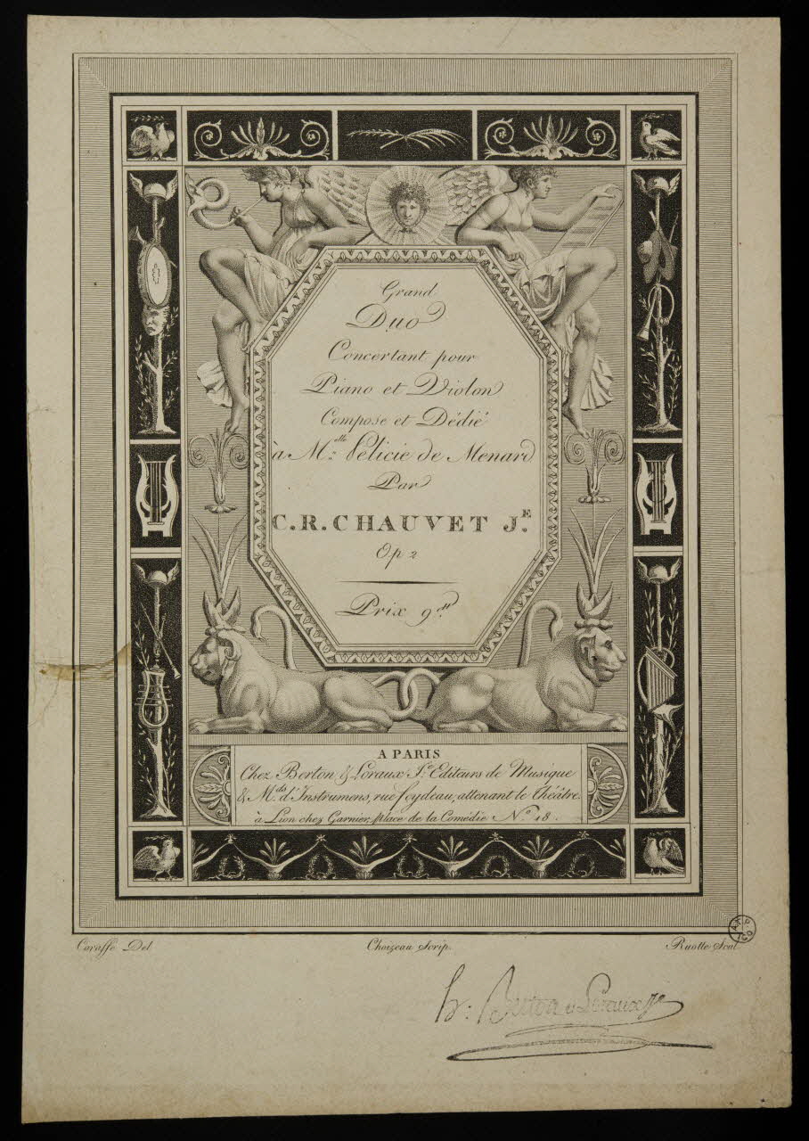 estampe Grand  Duo  Concertant pour  Piano et Violon 1951.65.190 Photo