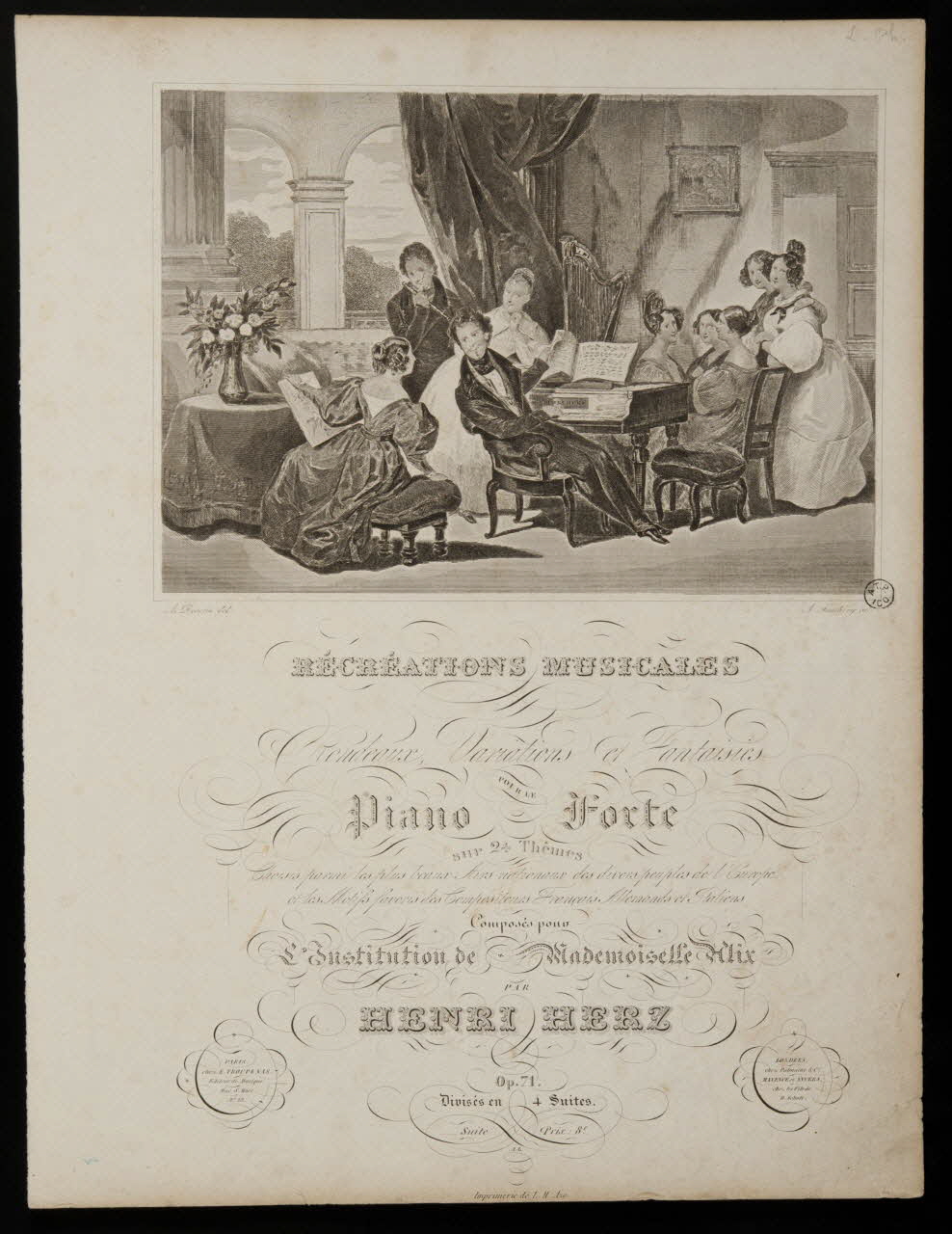 partition RECREATIONS MUSICALES 1951.65.191 Photo