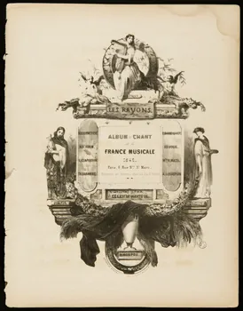 Célestin Nanteuil ; Bertauts ; Schott B. Fils (édite partition ALBUM de CHANT  de la  FRANCE MUSICALE Paris 1842 1951.65.195  Photo