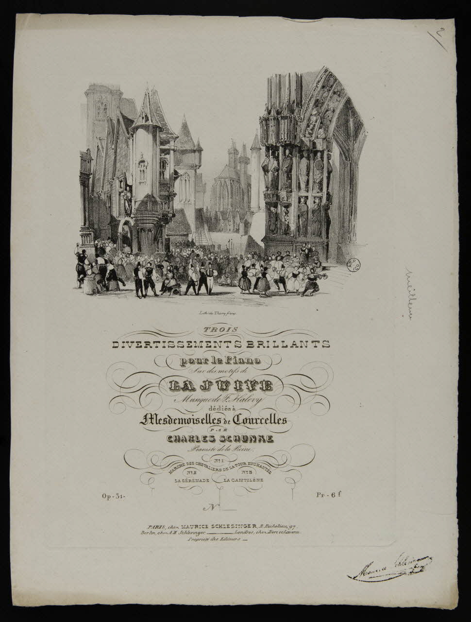 estampe TROIS  DIVERTISSEMENTS BRILLANTS 1951.65.198 Photo