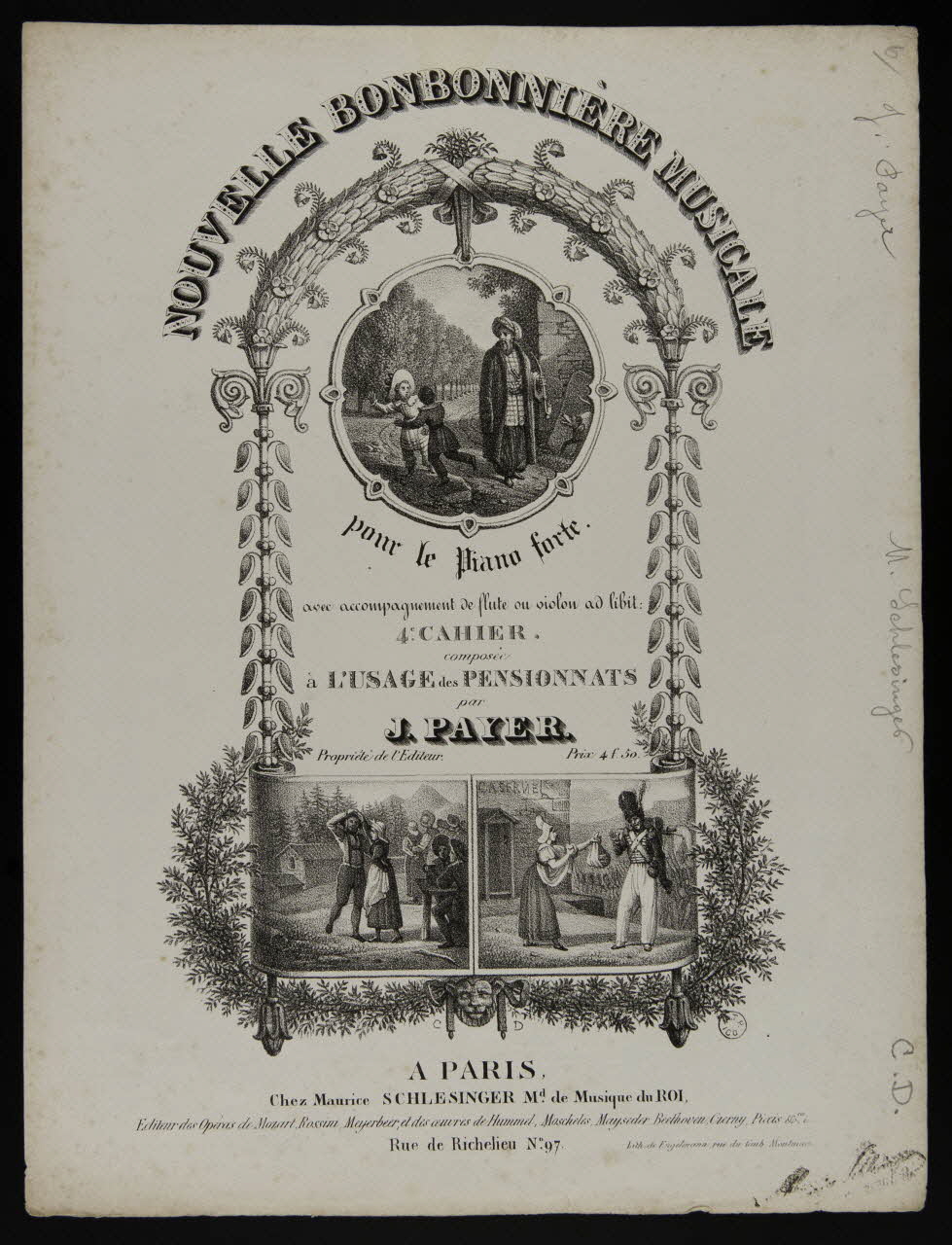 estampe NOUVELLE BONBONNIERE MUSICALE 1951.65.201 Photo