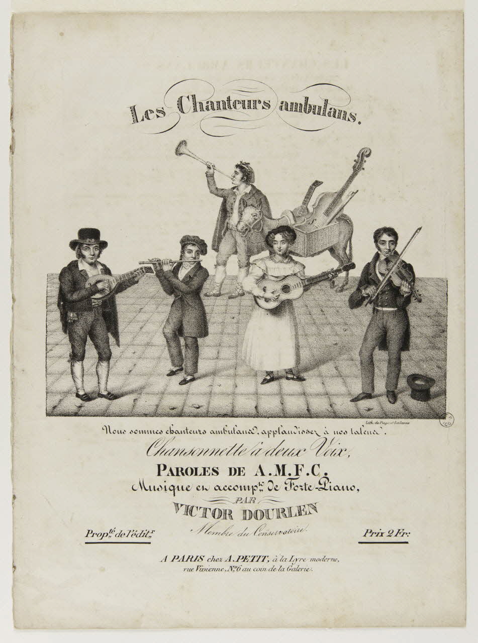 partition Les Chanteurs ambulans. 1951.65.214 Photo