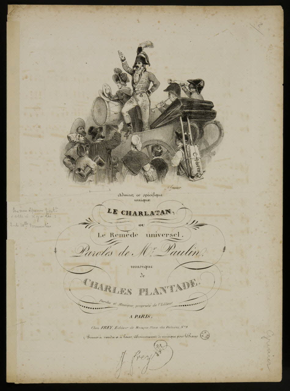 partition LE CHARLATAN,  ou  Le Remède universel. 1951.65.218 Photo