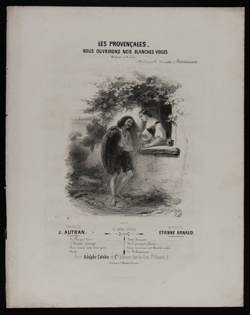 estampe LES PROVENCALES. 1951.65.231 Photo