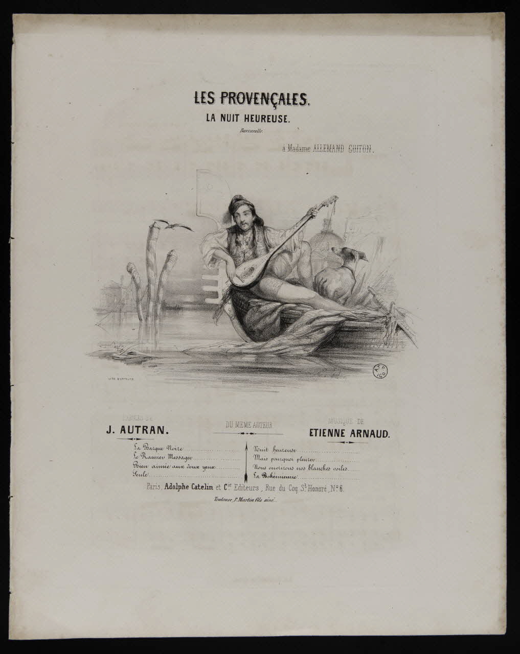 partition LES PROVENCALES. 1951.65.232 Photo