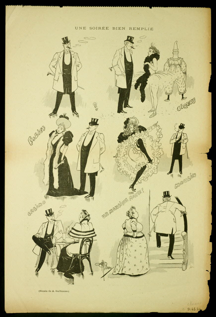 estampe UNE SOIREE BIEN REMPLIE 1951.65.24 Photo