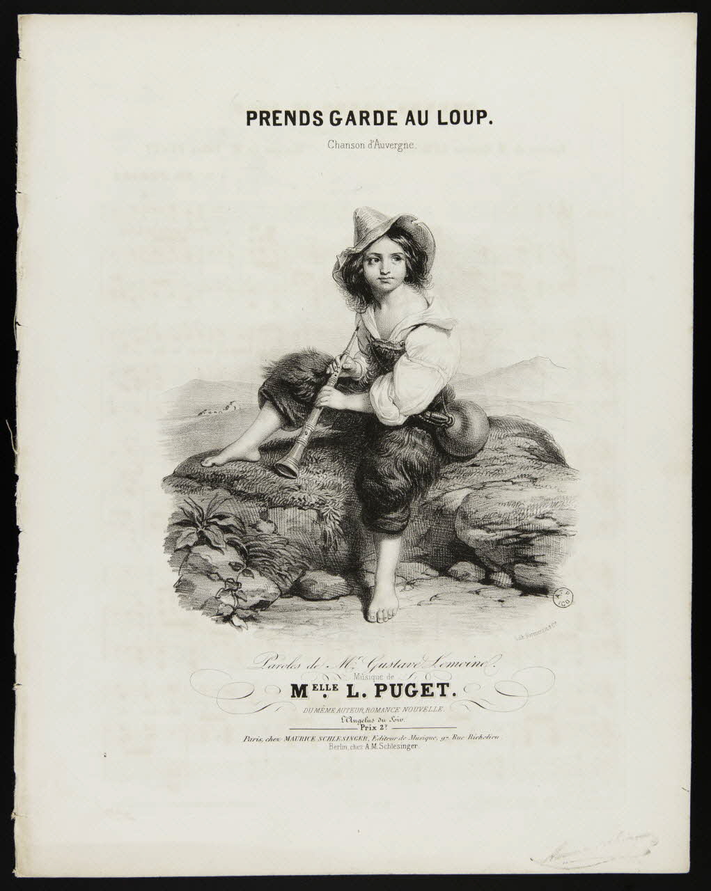 partition PRENDS GARDE AU LOUP. 1951.65.241 Photo