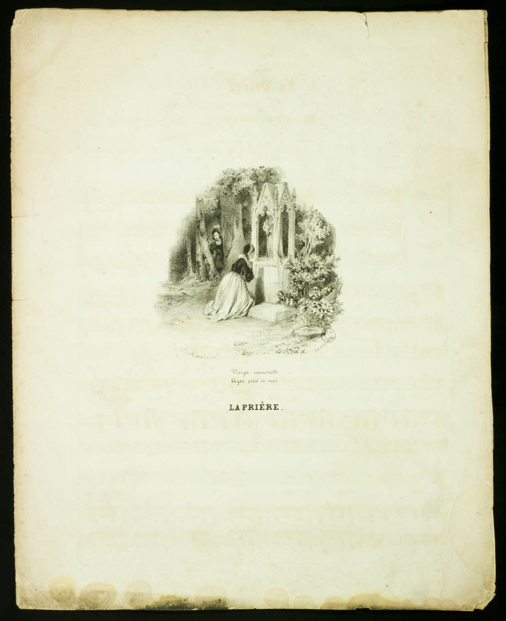 estampe LA PRIERE. 1951.65.249 Photo