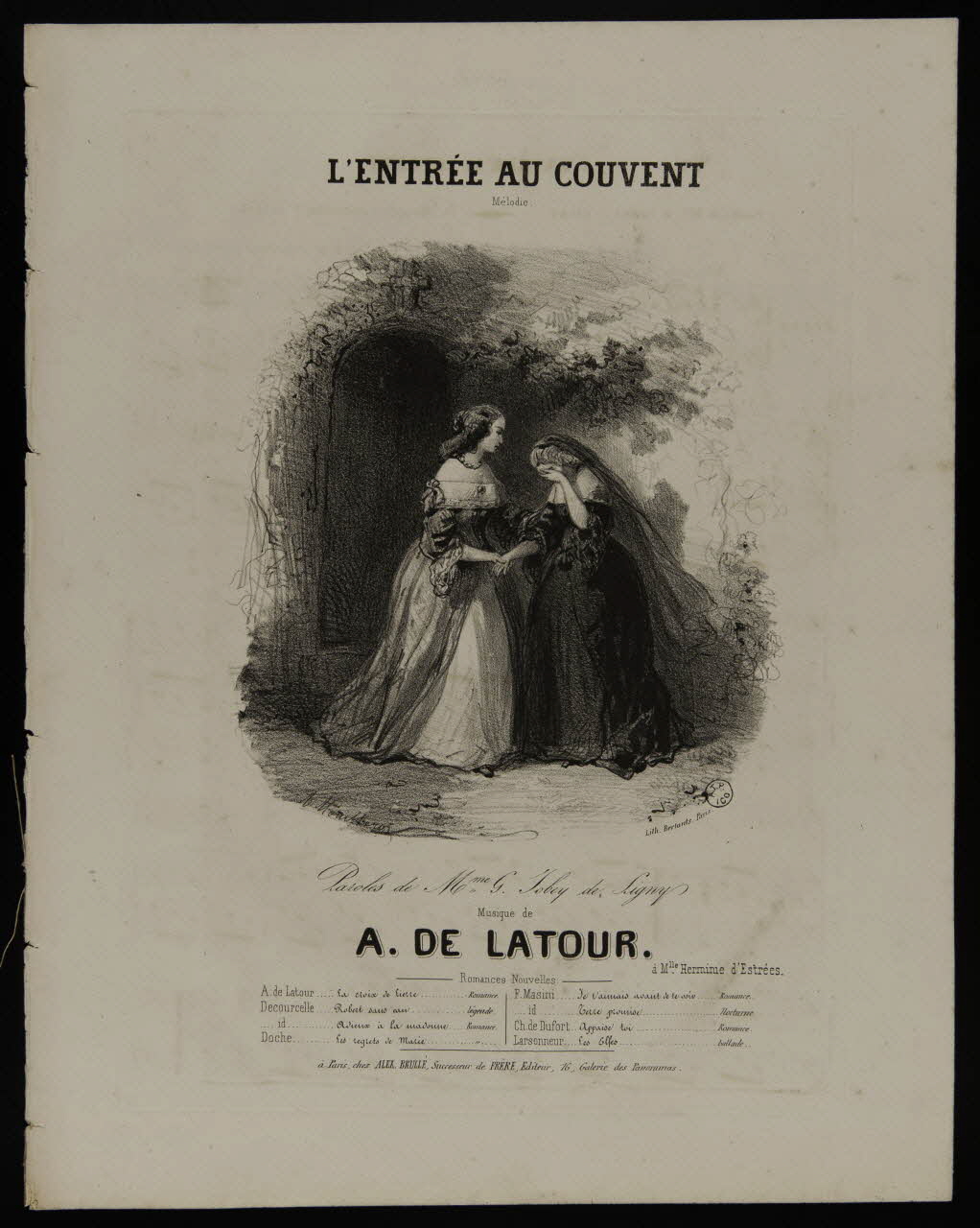 estampe L'ENTREE AU COUVENT. 1951.65.250 Photo