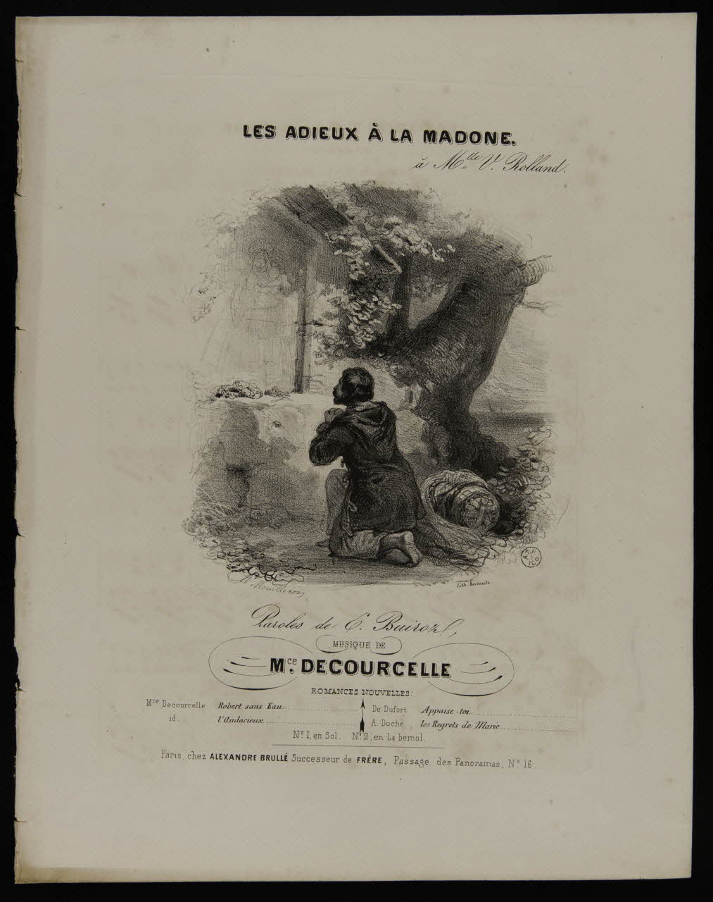 estampe LES ADIEUX A LA MADONE. 1951.65.251 Photo