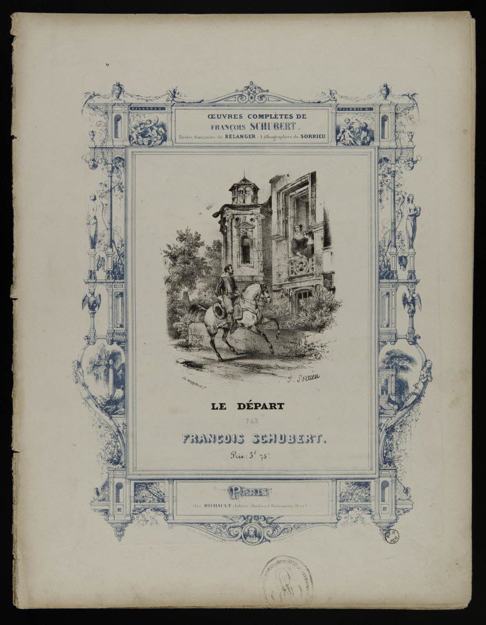 estampe LE DEPART 1951.65.259 Photo